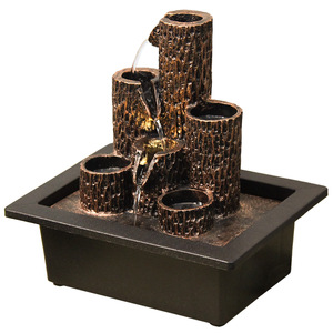 Fontaine de bureau en résine, décoration Feng Shui rectangulaire, fournitures de bureau JZ002 - Product Image 4