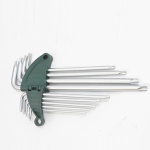 ชุดประแจหกเหลี่ยมทอร์ค9ชิ้นทำจากเหล็กโครเมียมวาเนเดียมชุดดอกบ๊วยขยายเกรดอุตสาหกรรมเมตริก T10 T20 T25 T27 T45 T40 - Product Image 3