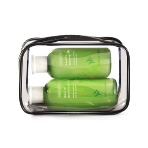 Bolsa de PVC transparente cosmética de diseño personalizado Neceser de maquillaje para mujer proveedor al por mayor bolsa de lavado de viaje impermeable - Product Image 5