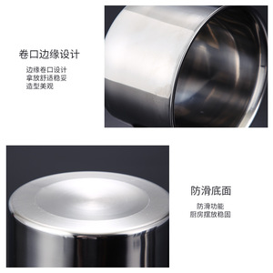 Stainless Steel Seasoning <b>Jar</b> With Lid 304 Kitchen <b>Spice</b> Container For Commercial Use - Product Image 5