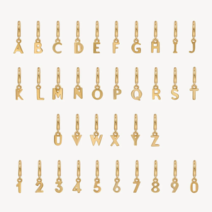 Pembuatan Perhiasan DIY Kustom Berlapis Emas 14K Hadiah Huruf Alfabet Kustom Inisial Angka Liontin Kalung Anting Ulang Tahun - Product Image 5
