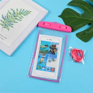 manufacture factory supplier luminous waterproof case for iphone samsung mobile phone case maximum size up to 6.7 inch