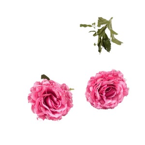 Bouquets de roses romaines artificielles à 3 têtes, fleurs en soie, décorations de mariage, ornement de salon, moulage par injection, respectueux de l'environnement - Product Image 5