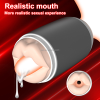 SacKnove Adult Neuheit 2 in 1 Double Ended Oral Anal Aircraft Cup Schub trainer Squeeze Männliche Masturbation für Männer Sexspielzeug