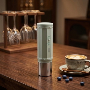 Cafetera Eléctrica Portátil a Batería 2 en 1 para <span class=keywords><strong>Espresso</strong></span>/Cápsulas, <span class=keywords><strong>20</strong></span> Bares de Presión, Carcasa de ABS, 1 Taza, para Hogar y RV - Product Image 2