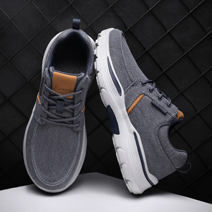 Zapatillas <span class=keywords><strong>de</strong></span> Lona y Malla <span class=keywords><strong>para</strong></span> <span class=keywords><strong>Hombre</strong></span> con Logotipo Personalizado, Talla 48, Estilo Casual, Deportivo, <span class=keywords><strong>para</strong></span> Caminar al Aire Libre, con Cordones, Suaves, que Aumentan la Altura - Product Image 4