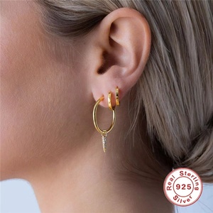 Nuovo arrivo moda alta gioielli 925 argento Sterling diversi stili orecchini collana Charms - Product Image 5