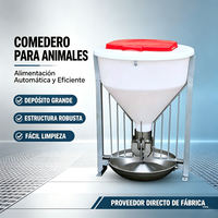Mangeoire automatique en acier inoxydable pour bétail, à alimentation sèche et humide, capacité de trémie, équipement agricole