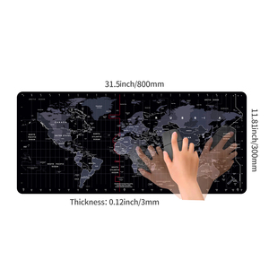 FLAME SNAKE Tappetino per Mouse da Gaming con Mappa del Mondo 300*800*3mm, Antiscivolo, Logo <span class=keywords><strong>Personalizzato</strong></span>, Gomma Spessa, Sublimazione, Disponibile in Magazzino - Product Image 5