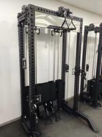 Equipo de Gimnasio Multifuncional con Polea para Ejercicios de Dorsal y Crossover, Máquina con Selección de Carga por Pin - Admite Tamaño Personalizado