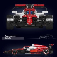 Modèle de voiture de course Super Racing Mould King 13151S, kit d'assemblage technique, voiture de course télécommandée électrique, cadeau de collection pour les fêtes