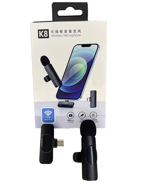 Jingying Lavalier Mic K8 K9 K35 Noise Reduction Mobile Live Streaming Wireless Video Recording Microphone