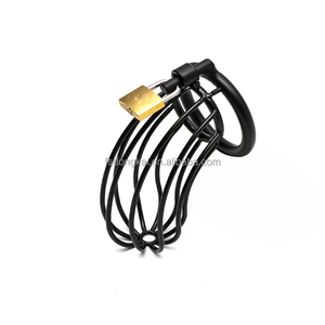 DongKai, superventas, 3 <span class=keywords><strong>tipos</strong></span> <span class=keywords><strong>de</strong></span> tamaño, jaula <span class=keywords><strong>de</strong></span> Metal masculina, juguete sexual para adultos, anillo sexual <span class=keywords><strong>de</strong></span> amor masculino, jaula <span class=keywords><strong>de</strong></span> castidad, bloqueo para hombres, juego BDSM - Product Image 2