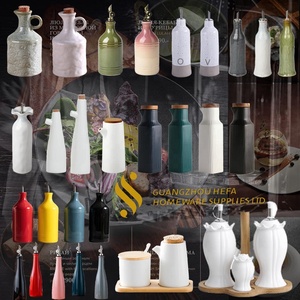 <span class=keywords><strong>Set</strong></span> di Barattoli per Condimenti in Ceramica Stile Giapponese Retrò 2026, Dispenser per Olio in Argilla Ceramica Fatto a Mano con Coperchio e Vassoio in Legno - Product Image 6