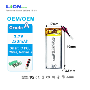 Batería de Litio Polímero Recargable Personalizada de Alta Calidad LN351740 220mAh 3.7v para Dispositivos Bluetooth - Product Image 1