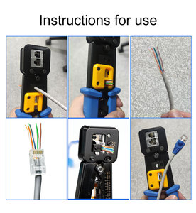 ชุดเครื่องมืออีเธอร์เน็ต RJ45 คีมย้ำ<span class=keywords><strong>สาย</strong></span> เครื่องทดสอบ<span class=keywords><strong>สาย</strong></span>เคเบิล ชุดตัด<span class=keywords><strong>สาย</strong></span><span class=keywords><strong>แลน</strong></span> เครื่องมือซ่อม<span class=keywords><strong>สาย</strong></span>เคเบิลเครือข่าย - Product Image 5