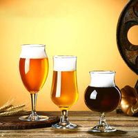 Verre à bière Pilsner soufflé à la main avec logo personnalisé, verre à vin artisanal transparent, nouvelles caractéristiques pour bars et restaurants, idéal pour les fêtes