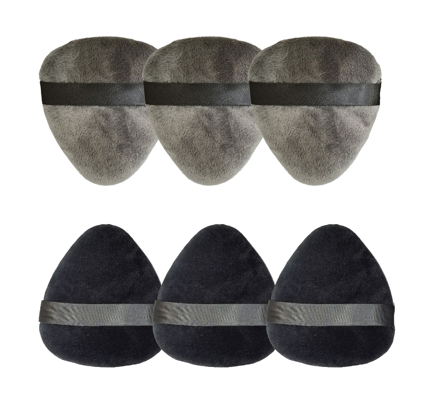 Pure Cotton Powder Puff Face Soft Triangle Makeup Puff For Loose Powder Body Powder,Wedge Shape Velour Cosmetic Sponge 