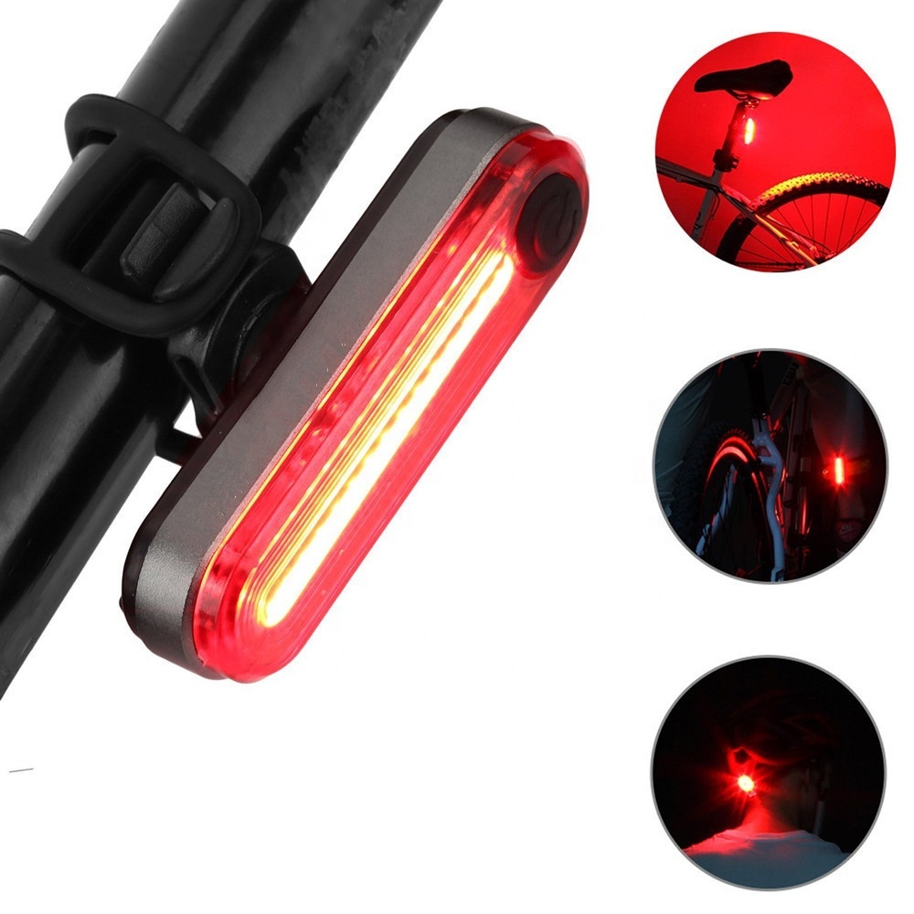 Feu Arrière De Vélo Rechargeable Par USB – Étanche, Perles SMD 2835, 30 Lumens, Coque ABS, Rouge, Léger Et Résistant Aux Chocs