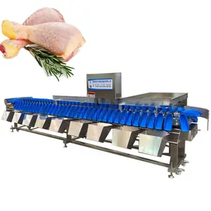 Automatic chicken product weight sorting machine chicken leg whole chicken sorting machine