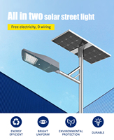 Lampadaire solaire tout-en-deux IP65 Garantie 3 ans