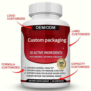 Kapsul Glukosa Darah OEM Kayu Manis Melon Pahit Kromium Murbei Asam Alfa Lipoat Herbal Kapsul Sehat untuk Kadar Glukosa Darah - Product Image 2