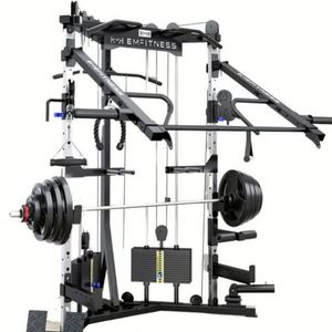 Máquina Smith Multifunción de Acero y Plástico ABS para Gimnasio, Banco de Pesas, Ecológica, Marca MR, Negra, Portátil y Resistente - Product Image 3