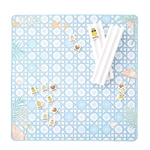 <span class=keywords><strong>Tapis</strong></span> <span class=keywords><strong>de</strong></span> Mahjong Premium <span class=keywords><strong>pour</strong></span> Jeux <span class=keywords><strong>de</strong></span> <span class=keywords><strong>Cartes</strong></span> et <span class=keywords><strong>de</strong></span> Poker, Mini <span class=keywords><strong>Tapis</strong></span> Vert en Cane avec Bords Cousus - Product Image 2