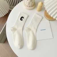 Chaussettes de sport tricotées pour femmes, respirantes, absorbant la sueur, pour usage quotidien, automne et hiver