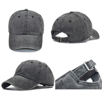 Gorra de Béisbol de Alta Calidad, Estilo Desgastado, con Logotipo Bordado Personalizado, 6 Paneles, Gorra Deportiva Vintage