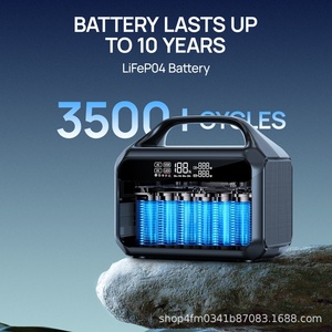 Estación de Energía Portátil con Carga Rápida para Camping, Inversor de Onda Sinusoidal Pura, Panel Solar MPPT y Fuente de Alimentación para Automóvil - Product Image 5