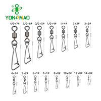 YONGMIAO Pivotant roulant avec crochet Snap Accessoires de pêche Crochet pivotant
