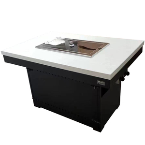 Parrilla de <span class=keywords><strong>Barbacoa</strong></span> Coreana de Hierro <span class=keywords><strong>para</strong></span> Uso Comercial, <span class=keywords><strong>para</strong></span> 3-5 Personas, con Mesa Integrada <span class=keywords><strong>para</strong></span> Hot Pot sin Humo, <span class=keywords><strong>Barbacoa</strong></span> Personal - Product Image 3
