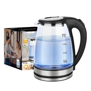 High Capacity Low Noise Fast Heat Keep Warm Function Adjustable Temperature Electric Glass Kettle