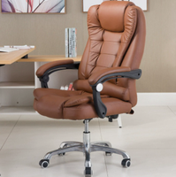 Chaise de bureau exécutive haut de gamme en cuir PU réglable avec support lombaire et appui-tête