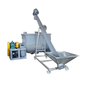 Paired use Horizontal screw belt mixer Factory Price Chemical Industry powder Screw Conveyor