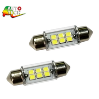 Nouvelles ampoules LED dôme pour voiture DC12V/24V 5050SMD 31/36/39/41mm 0.8W 4W, éclairage intérieur et plaque d'immatriculation