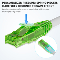 ZOERAX Ungeschirmter Cat6 RJ45-Stecker für UTP-Voll- und Mehradrigkabel mit Schutzkappen