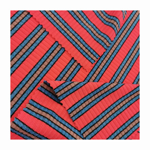 Tissu côtelé en maille polyester élasthanne, nouveau design 2026, pour vêtements - Product Image 1