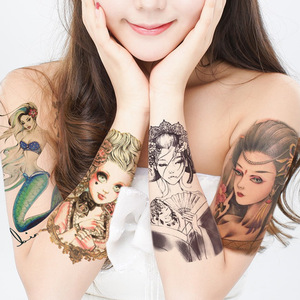 Les autocollants de tatouages temporaires pour le corps et les <span class=keywords><strong>bras</strong></span>, populaires et personnalisés, non toxiques pour femmes - Product Image 2