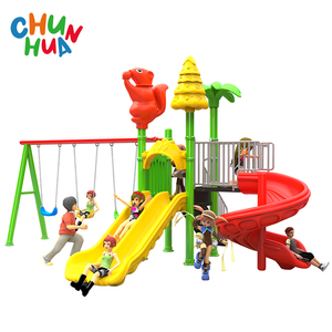 <span class=keywords><strong>Grand</strong></span> arc-en-ciel coloré équipement de terrain de jeu pour enfants jeux de plein air ensembles de diapositives en plastique - Product Image 6