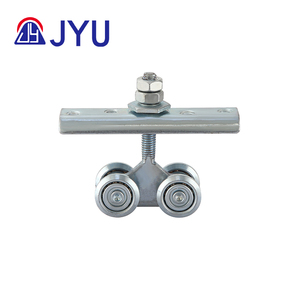 Industrial <span class=keywords><strong>Gate</strong></span> Door 38mm Gleit schienen rolle 4 Räder mit Platte für Box Rail Strut <span class=keywords><strong>Channel</strong></span> - Product Image 2