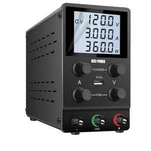 NICE-POWER SPS1203D Adjustable DC Power Supply 120V 3A Desktop Digital Adjustable Switching Regulated Power Supply