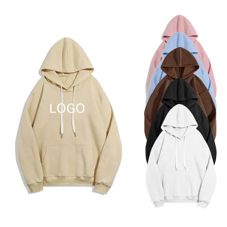 Manufacture Beige One Piece Anime Hoodie Custom Fleece Lined Hoodie Men Unisex Luxury Brand Hoodies for Women