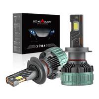 Ampoule LED 300W 55000LM 24V à faisceau haut et bas, 3 tubes en cuivre, H4 H7 H11 9005 9006, phares LED pour bus et camion