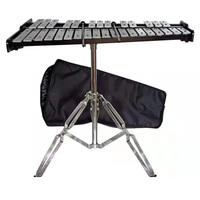 32-Tone Aluminum Glockenspiel Silver 60x36cm Orff Musical Instrument Key 32 Model E-LY-G OEM/CIK Brand Made China Kindergarten