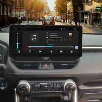 Lecteur DVD de voiture Android 14 12,3 pouces 4+64G avec écran tactile, garantie 1 an et CarPlay sans fil compatible Toyota RAV4 2020-2024