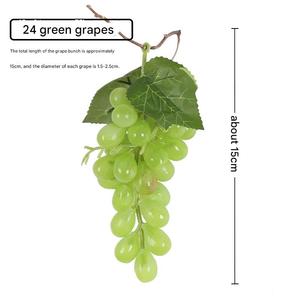 Décoration d'intérieur, raisins simulés, accessoires de fruits givrés, plantes vertes, décorations en plastique, raisins artificiels pour la photographie - Product Image 5