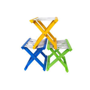 <b>Plastic</b> Folding <b>Stool</b> Square Green Foldable Outdoor Garden Chair Portable Multi Purpose - Product Image 4