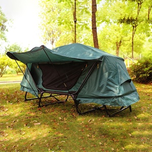Tenda da campeggio pieghevole da campeggio per 1-2 persone tenda da campeggio doppia antipioggia fuori terra tenda Oxford pieghevole portatile addensata - Product Image 3
